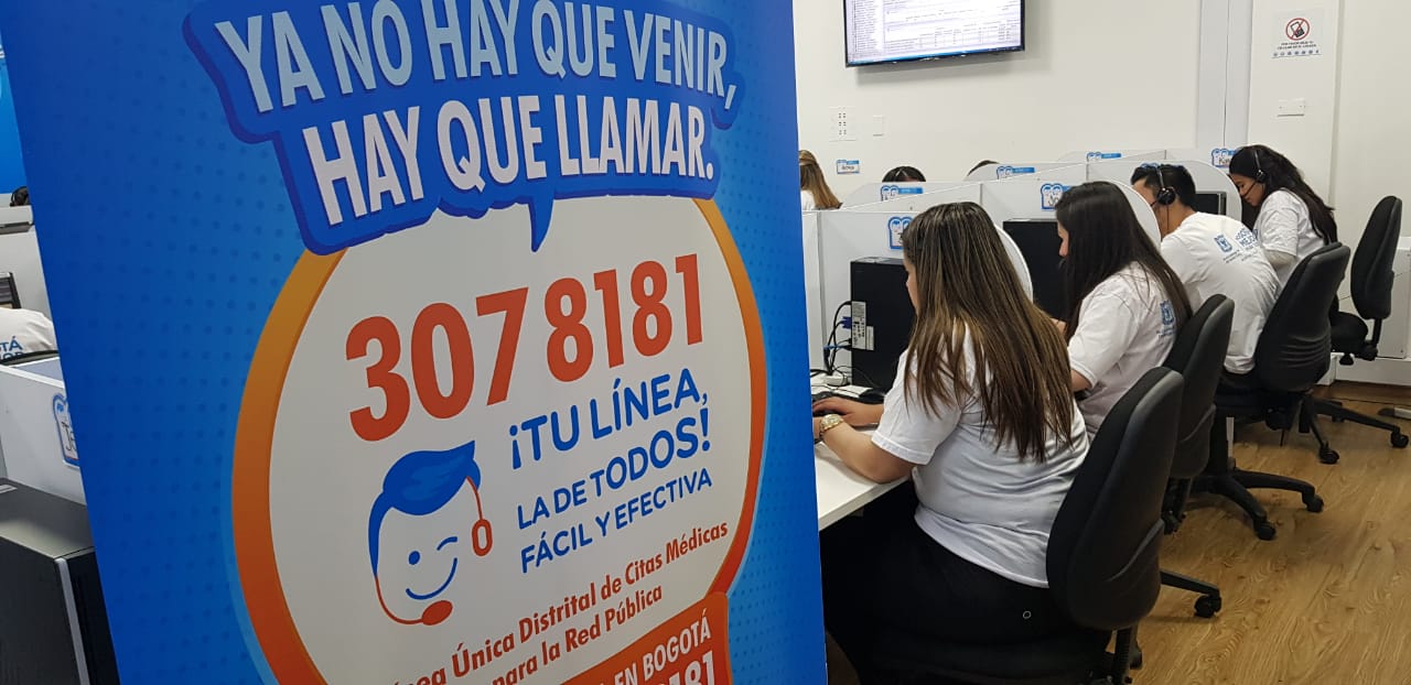 Línea de citas médicas en Bogotá